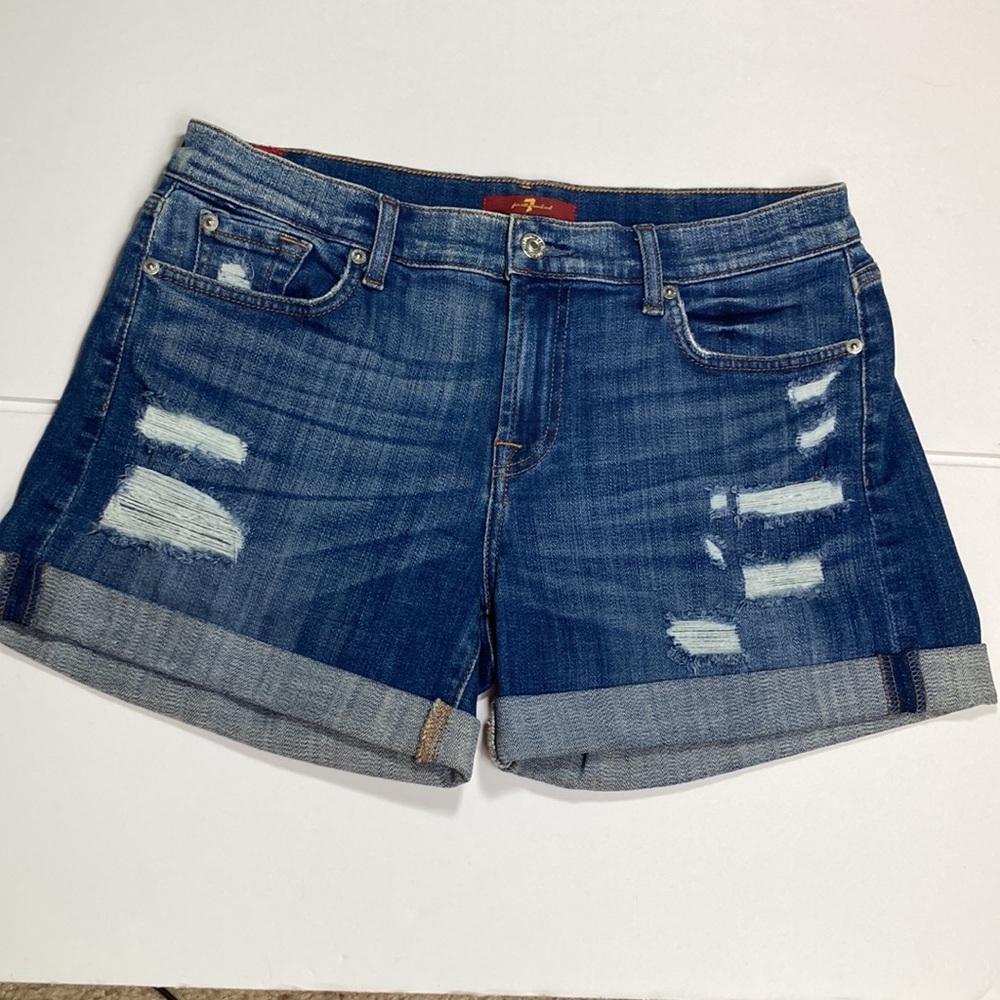 🍄 for all Mankind distressed Denim Short